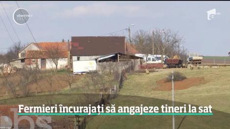 Tinerii sunt încurajați de stat să se întoarcă să muncească la sat
