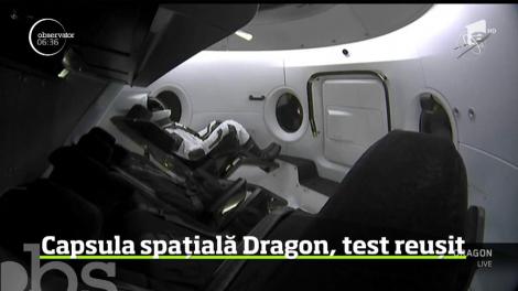 Capsula spaţială Dragon a revenit pe Pământ, după primul său zbor până la Staţia Spaţială Internaţională