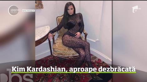 Kim Kardashian, aproape dezbrăcată pe străzile din Paris