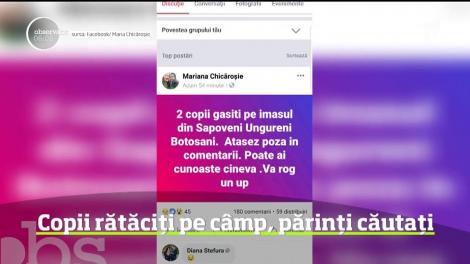 Este alertă într-un sat din judeţul Botoşani, după ce doi minori au fost găsiţi pe un câmp din localitate