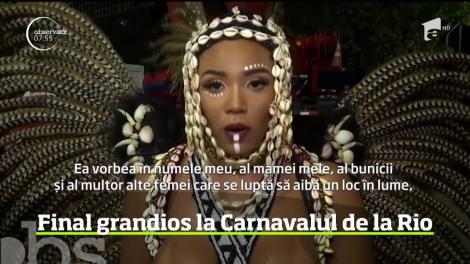 Carnavalul din Rio s-a încheiat, ca în fiecare an, cu "parada campionilor"