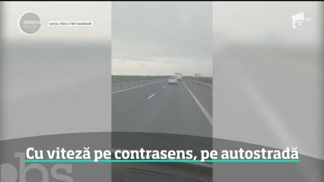 O şoferiţă a pus zeci de oameni în pericol, după ce a intrat cu maşina pe contrasens, pe autostrada Arad-Nădlac!
