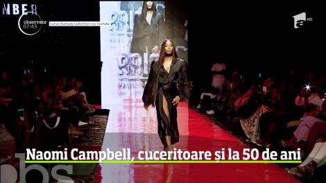 Naomi Campbell, cuceritoare și la 50 de ani