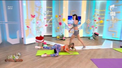 Fitness cu Diana Stejereanu. Picioare tonifiate în doar trei pași? Da, se poate!