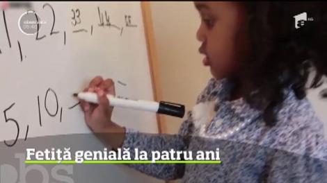O fetiţă de 4 ani a fost acceptată de celebra organizaţie Mensa după ce un test de inteligenţă a arătat că are un coeficient IQ de 140