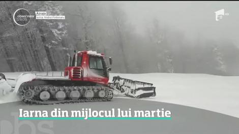 Iarna a lovit în forţă în mijlocul lui Martie