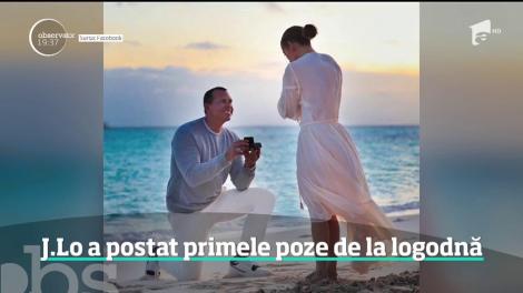 Jennifer Lopez a postat primele poze de la logodnă