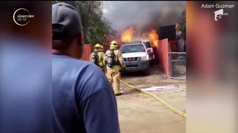 Un californian a trecut prin foc pentru a-şi salva câinele