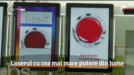 Premieră mondială pentru laserul instalat la Măgurele. Acesta a atins cea mai mare putere din lume: 10 PetaWatts, adică 10% din puterea Soarelui pe Pământ