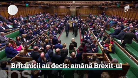 Este oficial! Parlamentul britanic a votat amânarea Brexit-ului