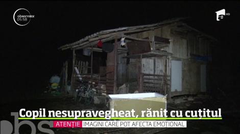 Un copil de numai un an şi opt luni dintr-o comună din Dâmboviţa se zbate între viaţă şi moarte la spital, după ce s-a rănit cu lama unui cuţit