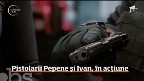 Matinalii de la Observator, o nouă provocare. Iuliana Pepene și Mircea Ivan, în acţiune la un poligon de tragere