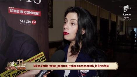 Nikos Vertis, starul muzicii grecești, în concert la București. Ramona: Diana Munteanu și-a luat dicționar grecesc ca să învețe limba