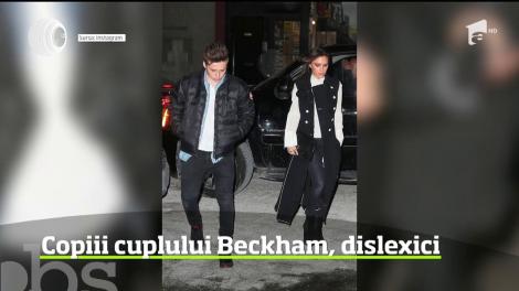 Copiii soţilor Beckham suferă de dislexie