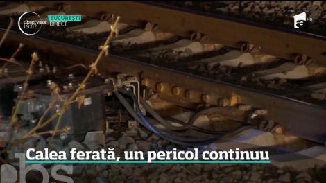 Mai mulţi hoţi au furat cablurile de alimentare a instalaţiei de dirijare a traficului feroviar, în apropiere de Titu