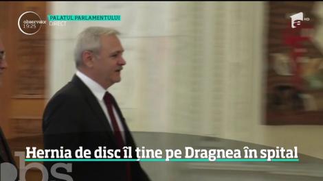 Hernia de disc îl ține pe Liviu Dragnea în spital. Liderul PSD ar putea fi operat