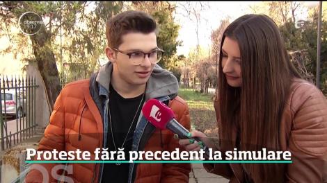 Proteste fără precedent la simularea pentru Bacalaureat. Este pentru prima oară în România când liceenii recurg la un astfel de gest