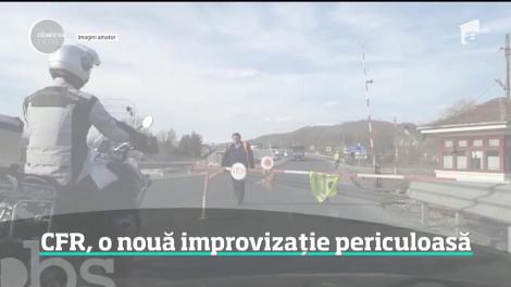 Improvizație periculoasă. CFR pune din nou în pericol viaţa oamenilor!