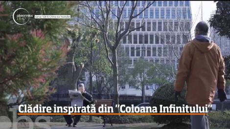 O clădire China a fost construită precum Coloana Infinititului a lui Constantin Brâncuşi