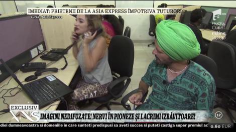 Imagini nedifuzate din Asia Express! Ana Morodan: ,,Să lucrezi la call-center e Iadul!''