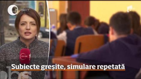Subiecte greșite, simulare repetată. Câţiva elevi de clasa a VIII-a din judeţul Bacău au primit la simulare subiectele de anul trecut