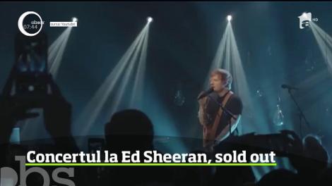 Nici nu s-au pus bine în vânzare biletele pentru concertul lui Ed Sheeran, că sunt aproape epuizate! Artistul vine, pe 3 iulie, la Arena Natională din Capitală