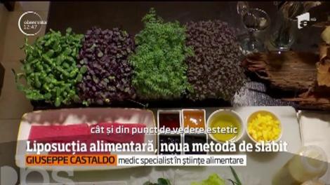 Doctorul Giuseppe Castaldo, un celebru medic italian ce a ajuns în România ne-a prezentat aşa numita liposucţie alimentară