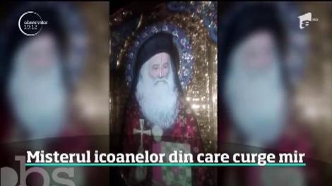 Icoanele au început să plângă, în timpul unei conferinţe din Iaşi. Sute de credincioşi au văzut cum din ele izvorăşte mir