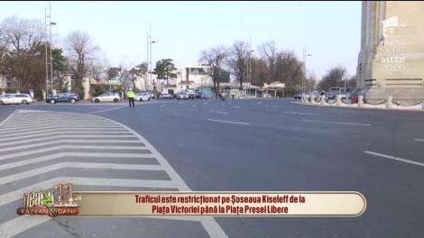 Aproape trei mii de transportatori protestează în Piața Victoriei!