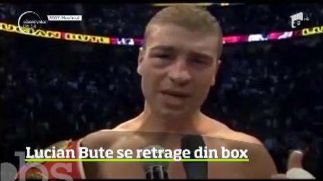Final de carieră pentru o legendă a sportului românesc! La 39 de ani, Lucian Bute a decis să pună mănuşile de box în cui