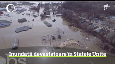 Este stare de urgenţă în trei state federale de pe cursul fluviului Missouri, acolo s-au produs inundaţii fără precedent