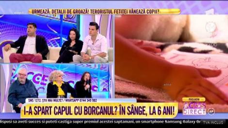 Copila de șase ani, traumatizată pe viață! Fetița a leșinat de durere, după ce a fost lovită în cap de un adult. Bunicul: Este într-o stare foarte gravă