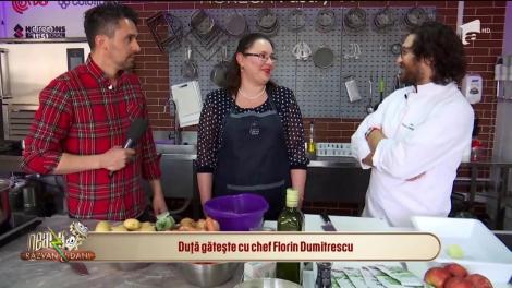 În două săptămâni încep filmările pentru noul sezon! Chef Florin Dumitrescu, sesiune de cooking alături de câștigătoarea din aplicația "Chefi la cuțite"