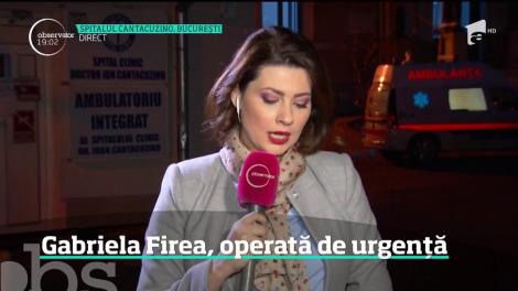 Gabriela Firea, operată de urgenţă. Este a doua operaţie pe care o face în doar două luni