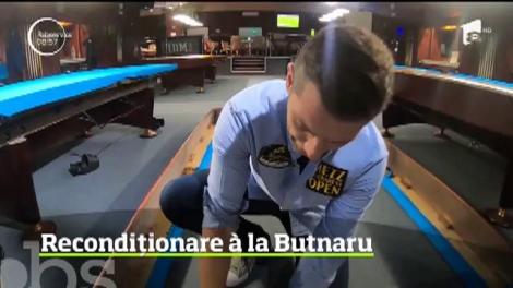 Valentin Butnaru, ucenic de ocazie. Cum se recondiționează o masă de biliard