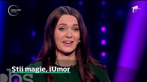 Pe scena iUmor, o tânără din Londra învăluie publicul în mister şi demonstrează că are puteri paranormale