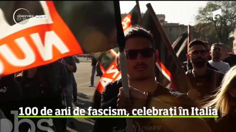 100 de ani de fascism, celebrați în Italia. Centenarul mişcării lui Mussolini nu a fost lipsită de incidente