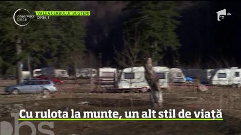 Primii rulotişti şi-au făcut apariţia în Munţii Bucegi, pe Valea Cerbului