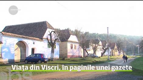 Oamenii din Viscri au proriul lor ziar. Fiecare localnic a primit în cutia poştală câte un exemplar din primul număr