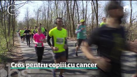 Cros cu 1500 de oameni pentru copiii care suferă de cancer. Startul s-a dat în Pădurea Băneasa