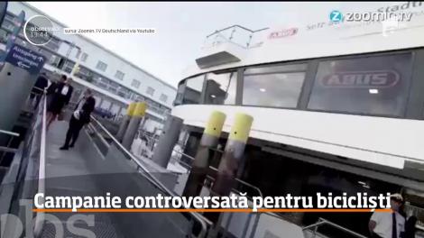 O campanie care promovează siguranţa bicicliştilor a creat o serie de controverse în Germania