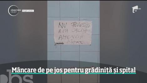 O firmă de catering din Timişoara prepara mâncarea într-o bucătărie plină de gunoi şi mucegai