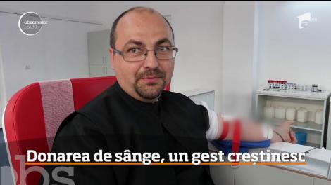 Preoţii din Alba au donat sânge în Postul Paştelui