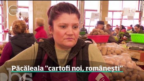 Au apărut cartofii noi şi costă cât trei kilograme de carne! Legumele nu sunt româneşti, aşa cum se laudă comercianţii