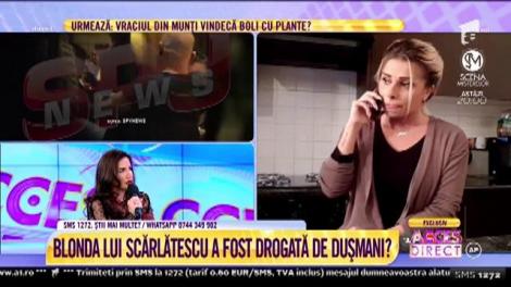 Blonda lui Chef Cătălin Scărlătescu, la un pas de moarte! Maria Andria susține că i s-ar fi pus droguri în pahar