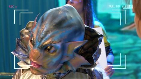 Omul-amfibie, personajul principal al filmului "Shape of Water", a ieşit la proteste în Piaţa Victoriei!