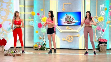 Fitness la Neatza cu Diana Stejereanu! Antrenament pentru coapse cu ajutorul benzilor elastice