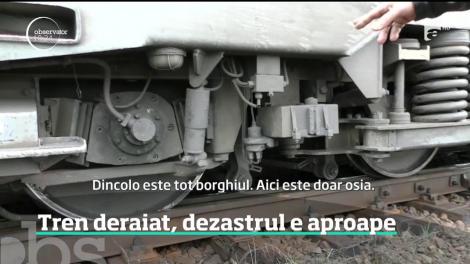 La un pas de catastrofă! Un tren a deraiat în județul Brașov! Este al șaptelea incident produs în ultima lună