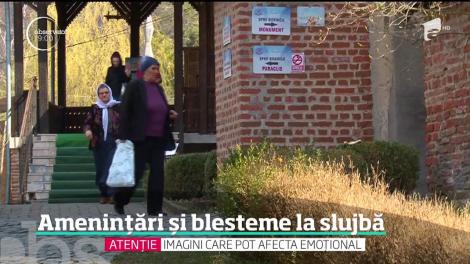 Credincioși amenințați și blestemați la slujbă. S-a întâmplat la mănăstirea Cotmeana