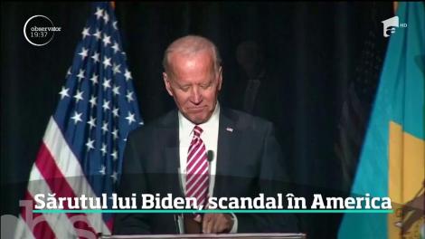 Sărutul lui Joe Biden, scandal în America